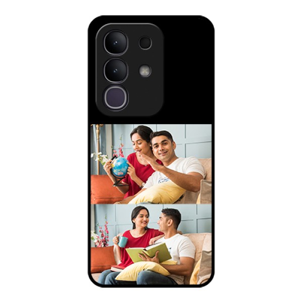 Vivo T4x 5G Custom Glass Phone Case - 2 Images Design