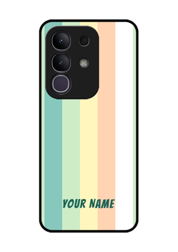 Vivo T4x 5G Custom Glass Phone Case - Multi - Colour Stripes Design