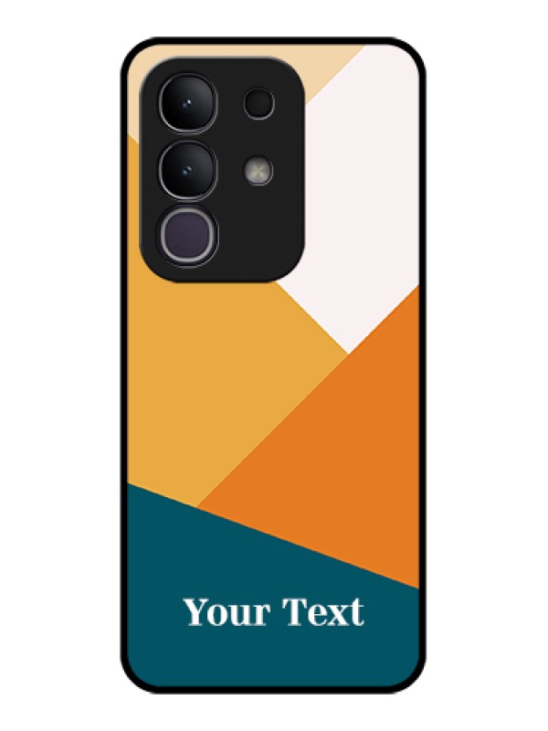 Custom Vivo T4x 5G Custom Glass Phone Case - Stacked Multi - Colour Design