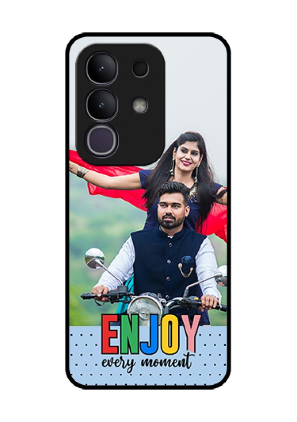 Vivo T4x 5G Custom Glass Phone Case - Enjoy Every Moment Design