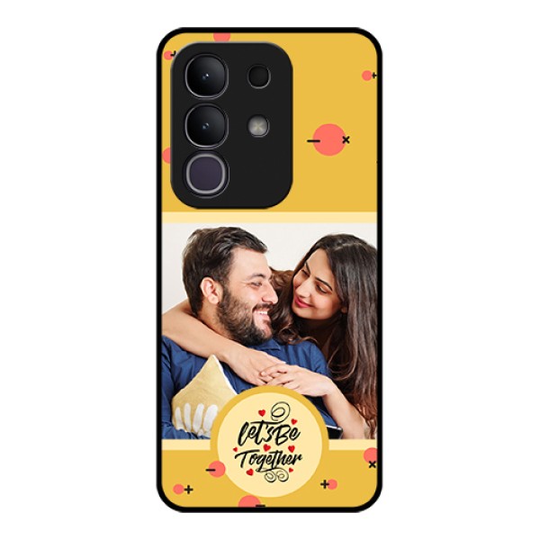 Vivo T4x 5G Custom Glass Phone Case - Lets Be Together Design