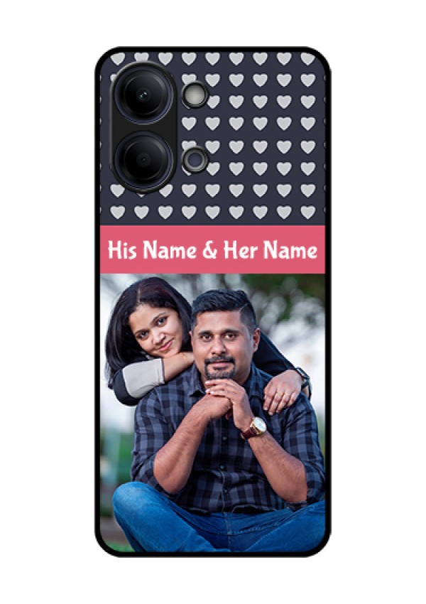 Vivo T5 Lite 44W 5G Custom Glass Phone Case - Love Symbols Design