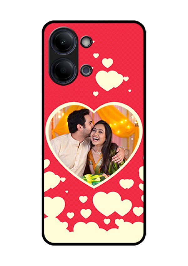 Vivo T5 Lite 44W 5G Custom Glass Phone Case - Love Symbols Phone Cover Design