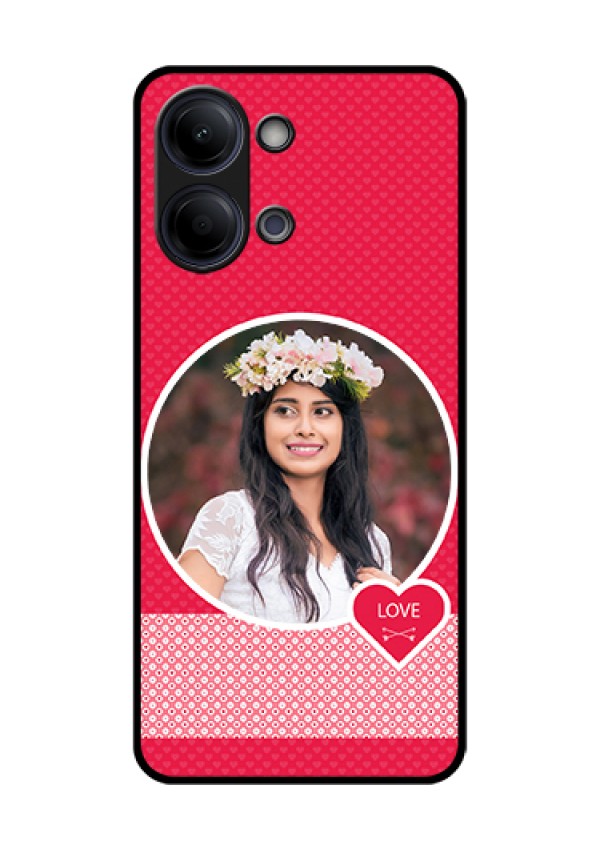 Vivo T5 Lite 44W 5G Custom Glass Phone Case - Pink Color Pattern Design