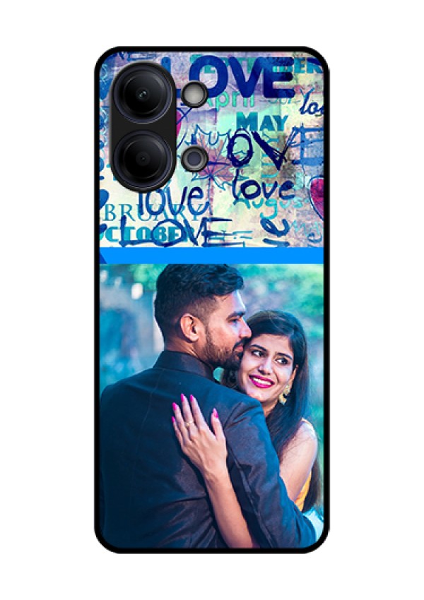 Vivo T5 Lite 44W 5G Custom Glass Phone Case - Colorful Love Design