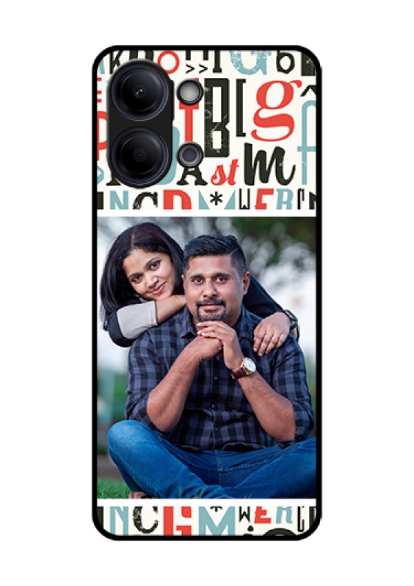 Vivo T5 Lite 44W 5G Custom Glass Phone Case - Alphabet Design