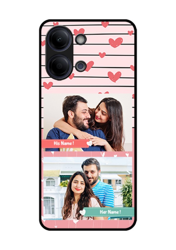 Vivo T5 Lite 44W 5G Custom Glass Phone Case - Photo With Heart Design