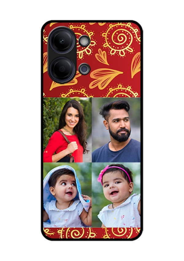 Vivo T5 Lite 44W 5G Custom Glass Phone Case - 4 Image Traditional Design
