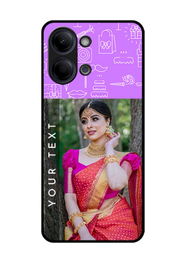 Vivo T5 Lite 44W 5G Custom Glass Phone Case - Birthday Icons Design
