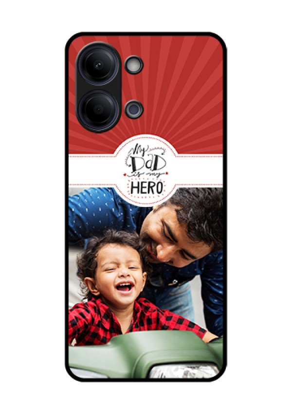 Vivo T5 Lite 44W 5G Custom Glass Phone Case - My Dad Hero Design