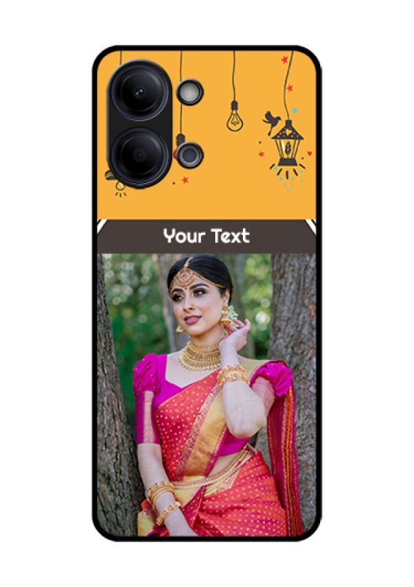 Vivo T5 Lite 44W 5G Custom Glass Phone Case - With Family Picture And Icons