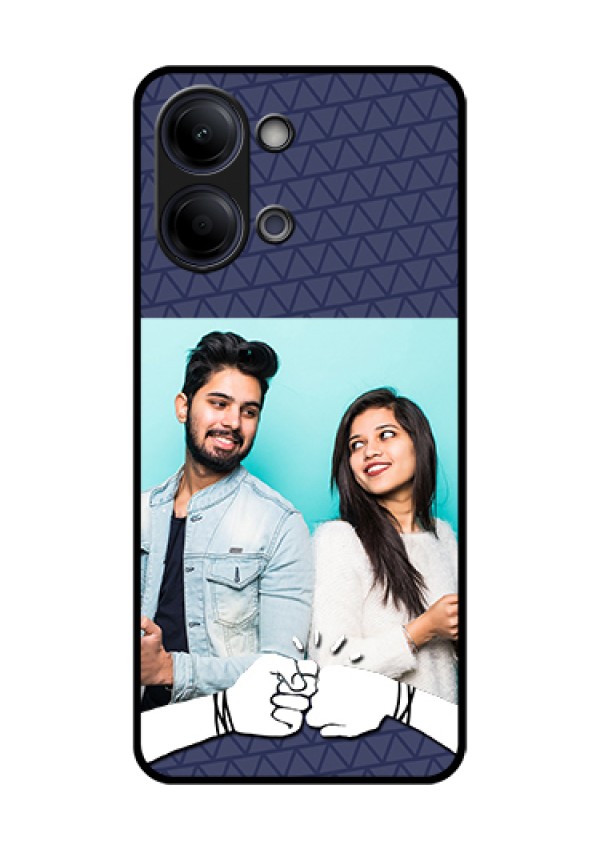 Vivo T5 Lite 44W 5G Custom Glass Phone Case - With Best Friends Design