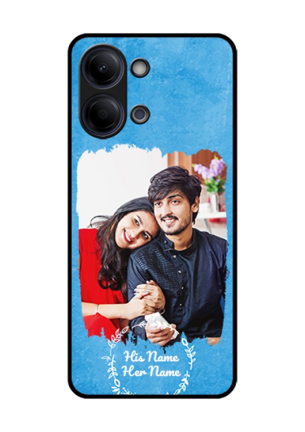 Vivo T5 Lite 44W 5G Custom Glass Phone Case - Blue Color Vintage Design
