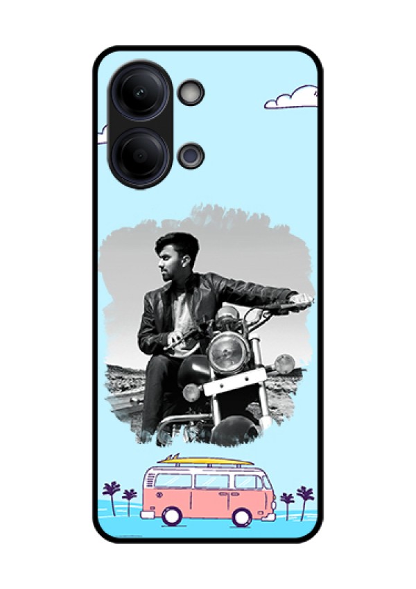 Vivo T5 Lite 44W 5G Custom Glass Phone Case - Travel & Adventure Design