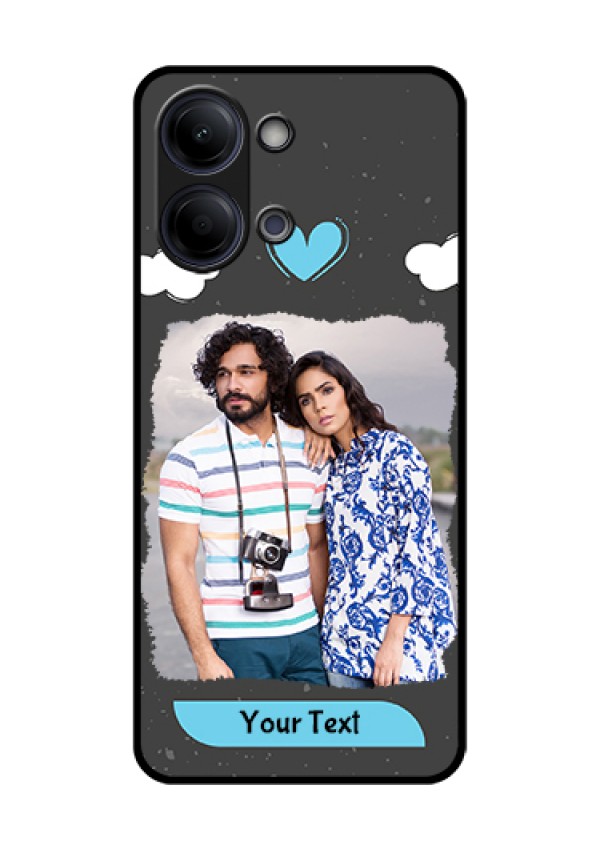 Vivo T5 Lite 44W 5G Custom Glass Phone Case - Splashes With Love Doodles Design