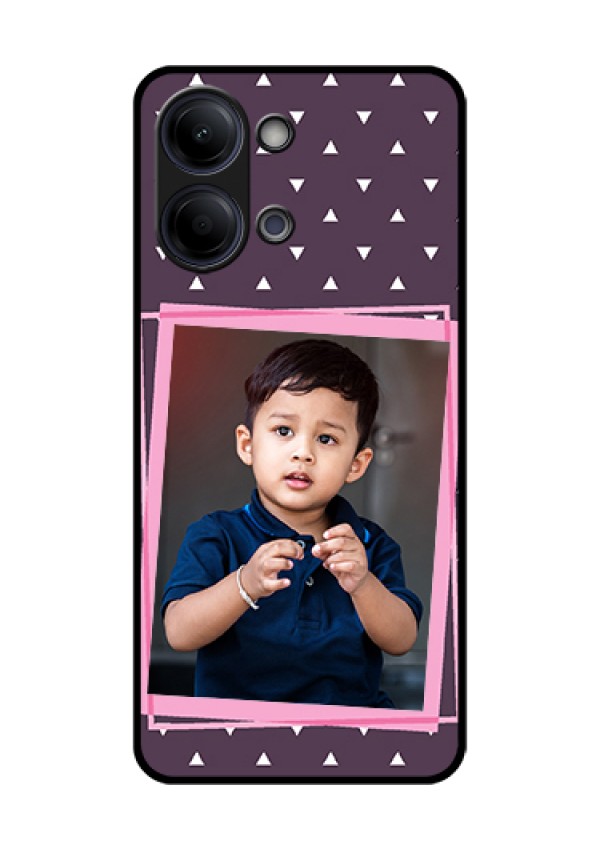 Vivo T5 Lite 44W 5G Custom Glass Phone Case - Triangle Pattern Dotted Design