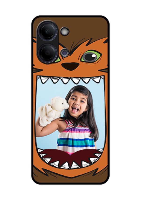 Vivo T5 Lite 44W 5G Custom Glass Phone Case - Owl Monster Back Case Design