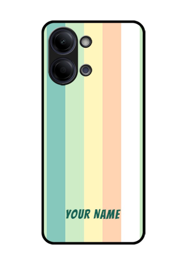 Vivo T5 Lite 44W 5G Custom Glass Phone Case - Multi - Colour Stripes Design