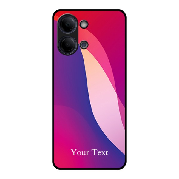 Vivo T5 Lite 44W 5G Custom Glass Phone Case - Digital Abstract Overlap Design
