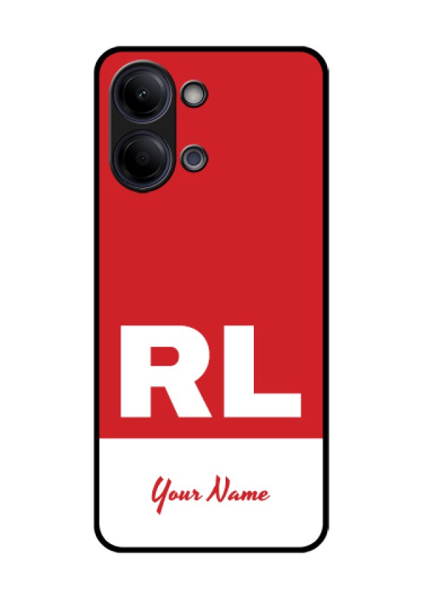 Vivo T5 Lite 44W 5G Custom Glass Phone Case - Dual Tone Custom Text Design