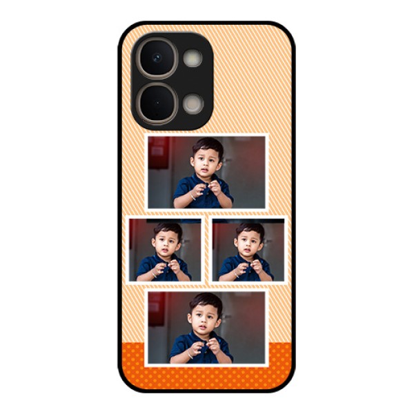 Vivo T5X 5G Custom Glass Phone Case - Bulk Photos Upload Design Vivo T5X 5G Custom Glass Phone Case - Bulk Photos Upload Design