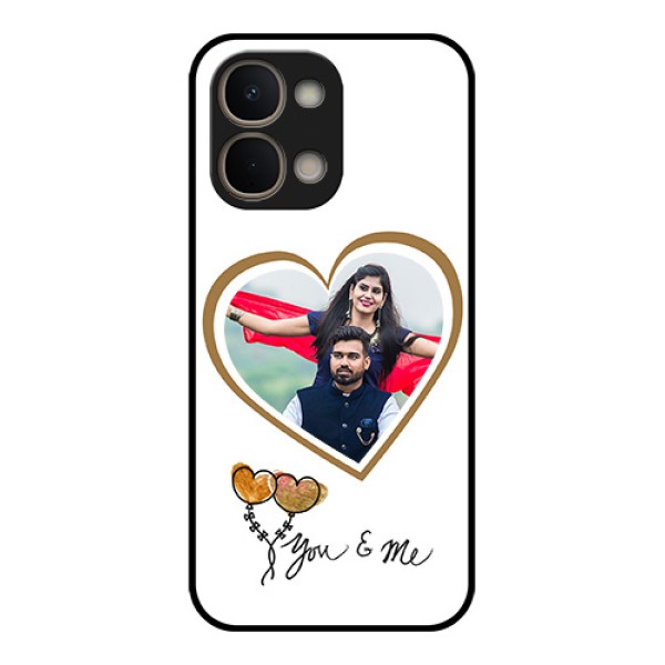 Vivo T5X 5G Custom Glass Phone Case - You & Me Design