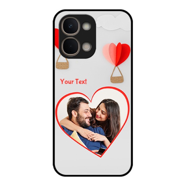 Vivo T5X 5G Custom Glass Phone Case - Parachute Love Design Vivo T5X 5G Custom Glass Phone Case - Parachute Love Design