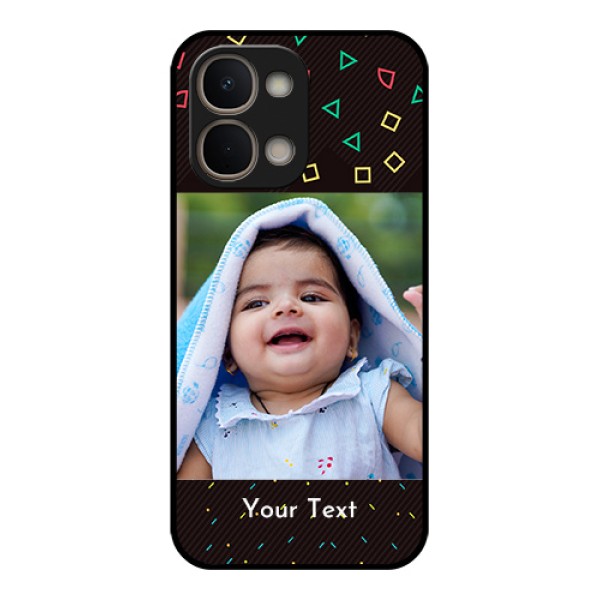 Vivo T5X 5G Custom Glass Phone Case - With Confetti Birthday Design Vivo T5X 5G Custom Glass Phone Case - With Confetti Birthday Design