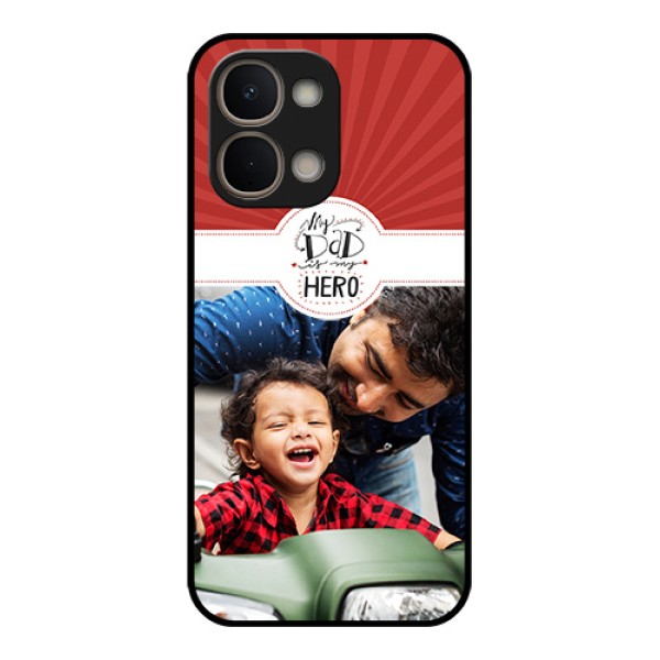 Vivo T5X 5G Custom Glass Phone Case - My Dad Hero Design