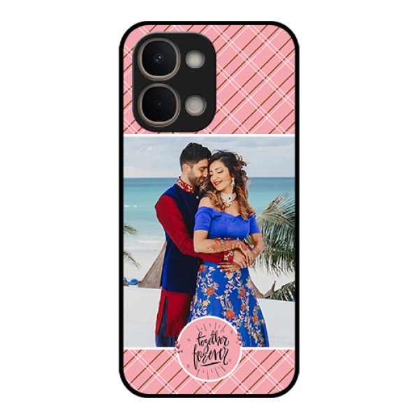 Vivo T5X 5G Custom Glass Phone Case - Together Forever Design