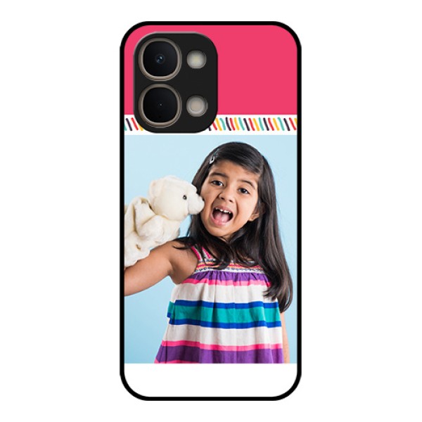 Vivo T5X 5G Custom Glass Phone Case - Line Art Design