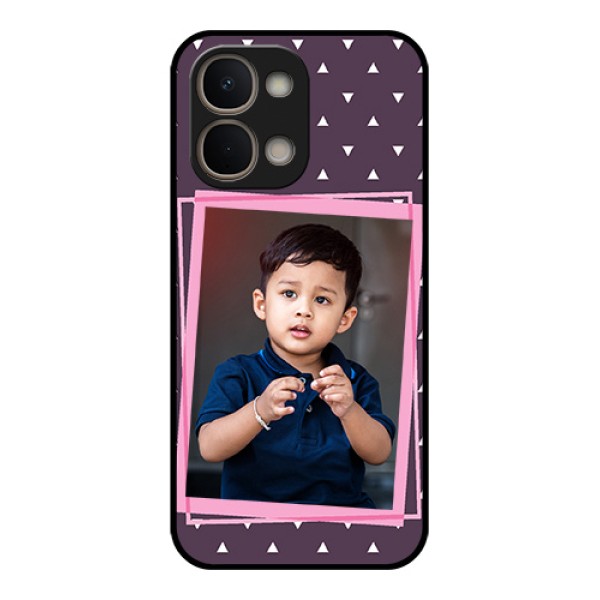 Vivo T5X 5G Custom Glass Phone Case - Triangle Pattern Dotted Design Vivo T5X 5G Custom Glass Phone Case - Triangle Pattern Dotted Design