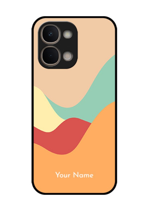Vivo T5X 5G Custom Glass Phone Case - Ocean Waves Multi - Colour Design