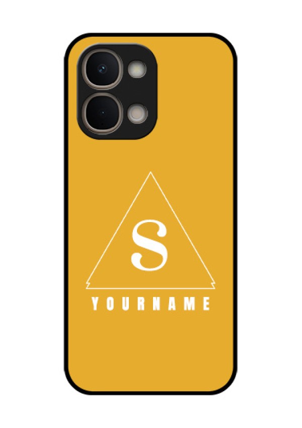 Vivo T5X 5G Custom Glass Phone Case - Simple Triangle Design