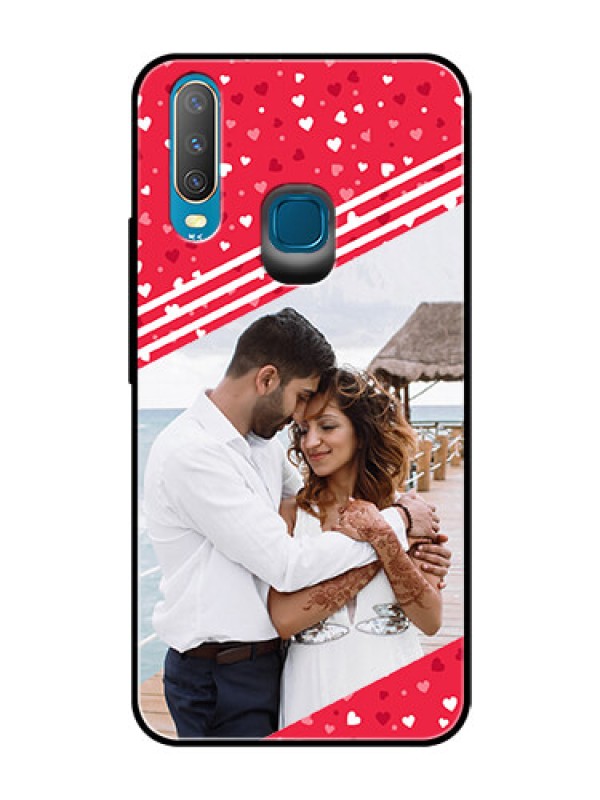 Custom Vivo U10 Custom Glass Mobile Case  - Valentines Gift Design