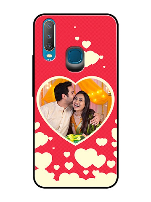 Custom Vivo U10 Custom Glass Mobile Case  - Love Symbols Phone Cover Design