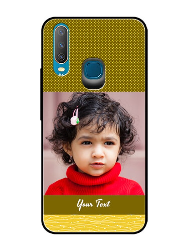 Custom Vivo U10 Custom Glass Phone Case  - Simple Green Color Design