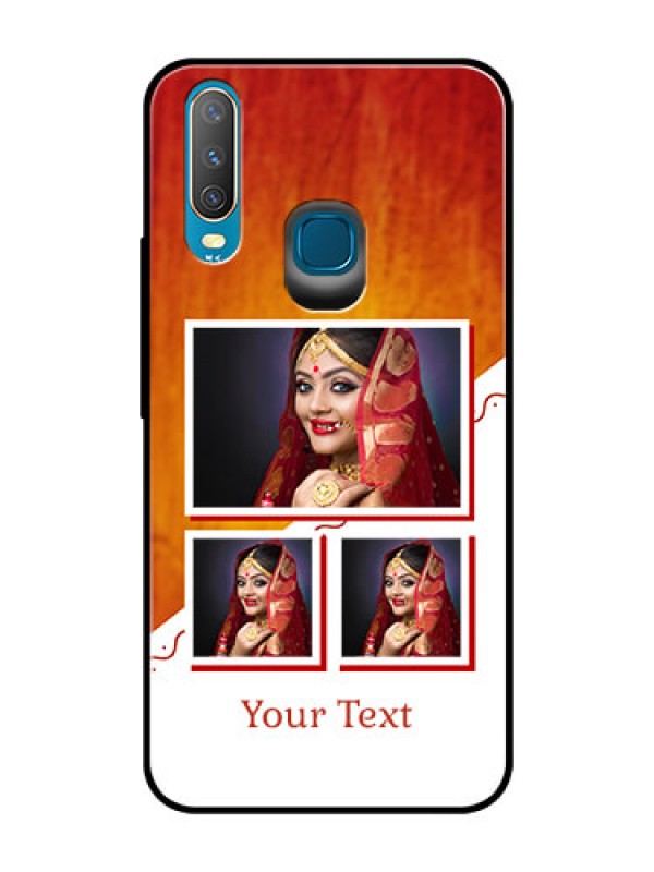 Custom Vivo U10 Custom Glass Phone Case  - Wedding Memories Design  