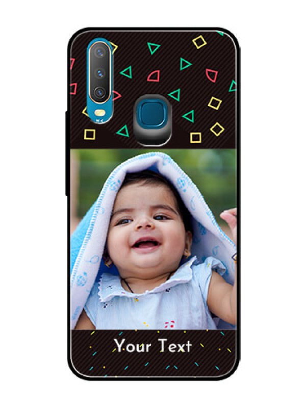 Custom Vivo U10 Custom Glass Phone Case  - with confetti birthday design