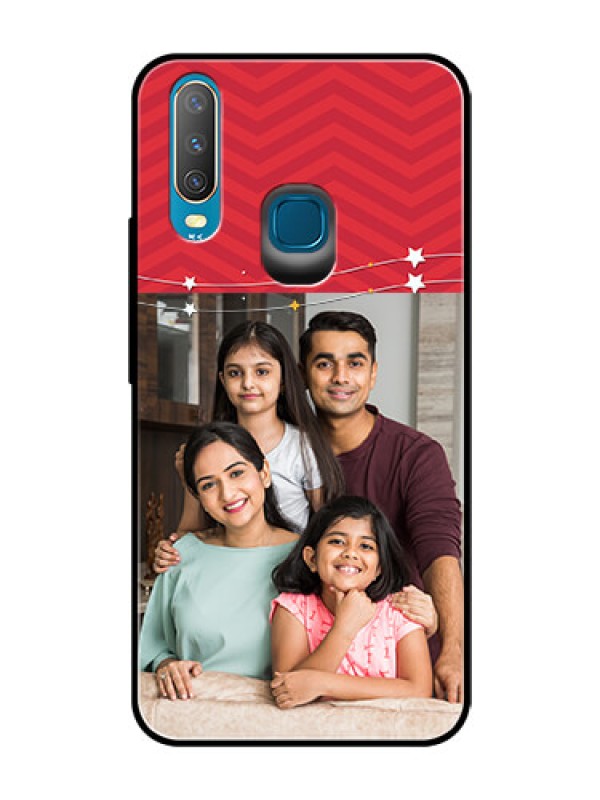 Custom Vivo U10 Personalized Glass Phone Case  - Happy Family Design