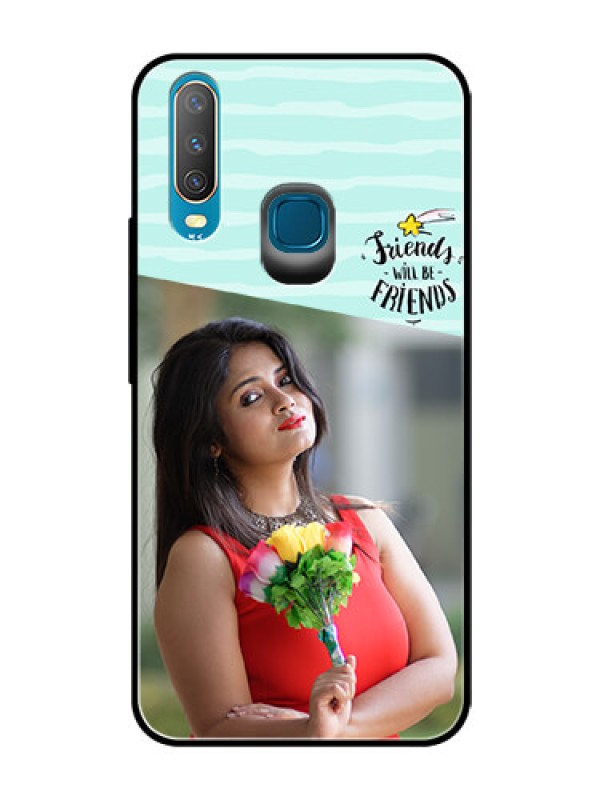 Custom Vivo U10 Custom Glass Phone Case  - Friends Picture Icon Design