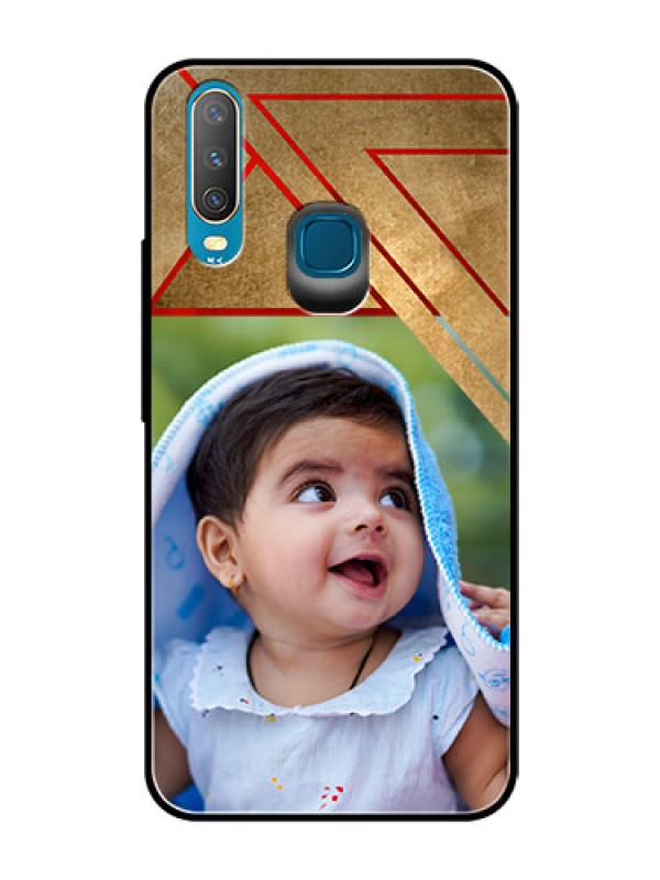 Custom Vivo U10 Personalized Glass Phone Case  - Gradient Abstract Texture Design