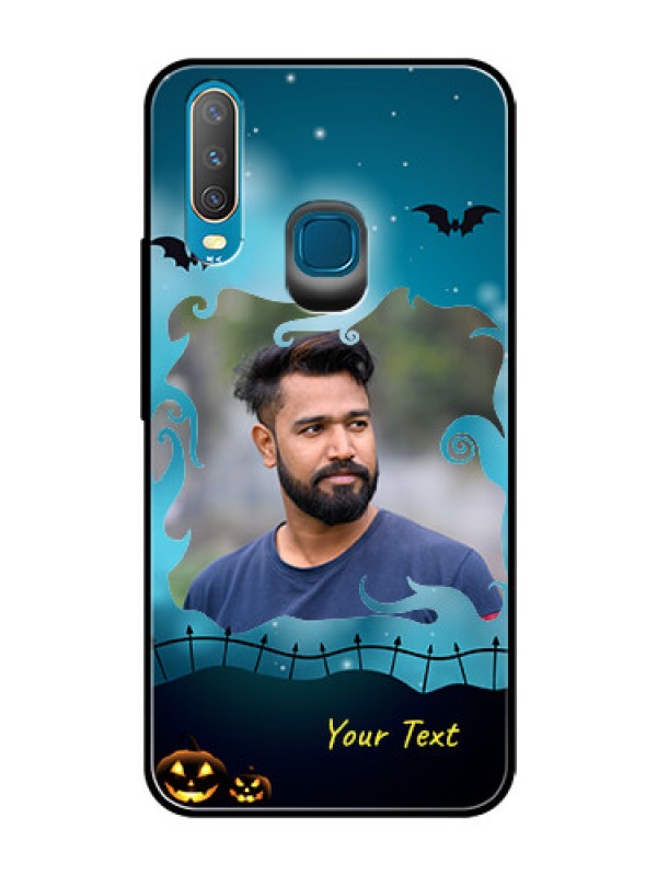 Custom Vivo U10 Custom Glass Phone Case  - Halloween frame design