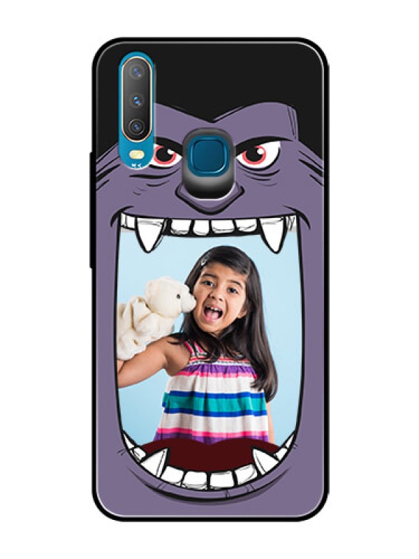 Custom Vivo U10 Custom Glass Phone Case  - Angry Monster Design
