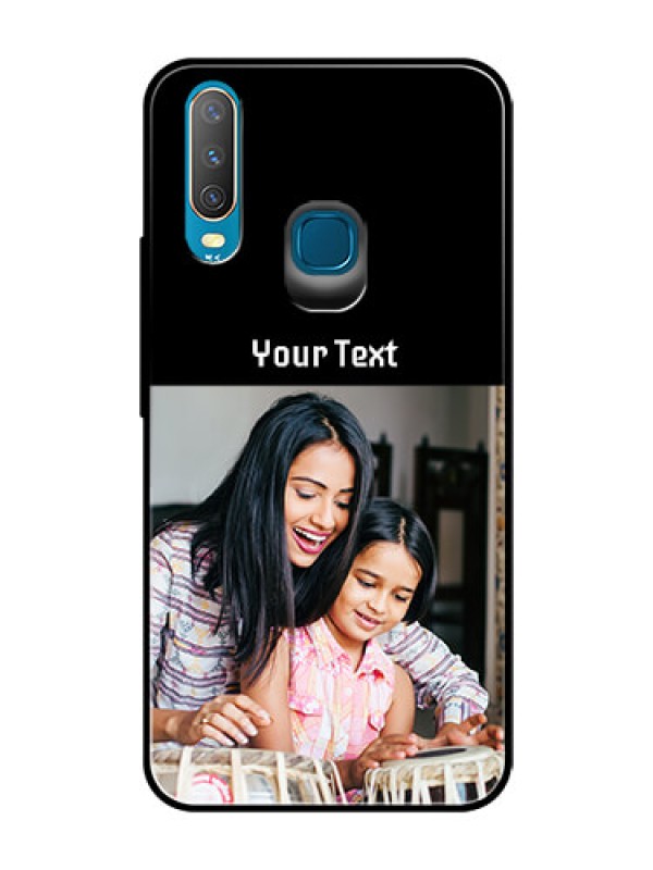 Custom Vivo U10 Photo with Name on Glass Phone Case