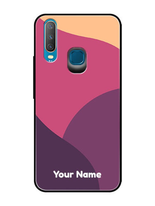 Custom Vivo U10 Custom Glass Phone Case - Mixed Multi-colour abstract art Design