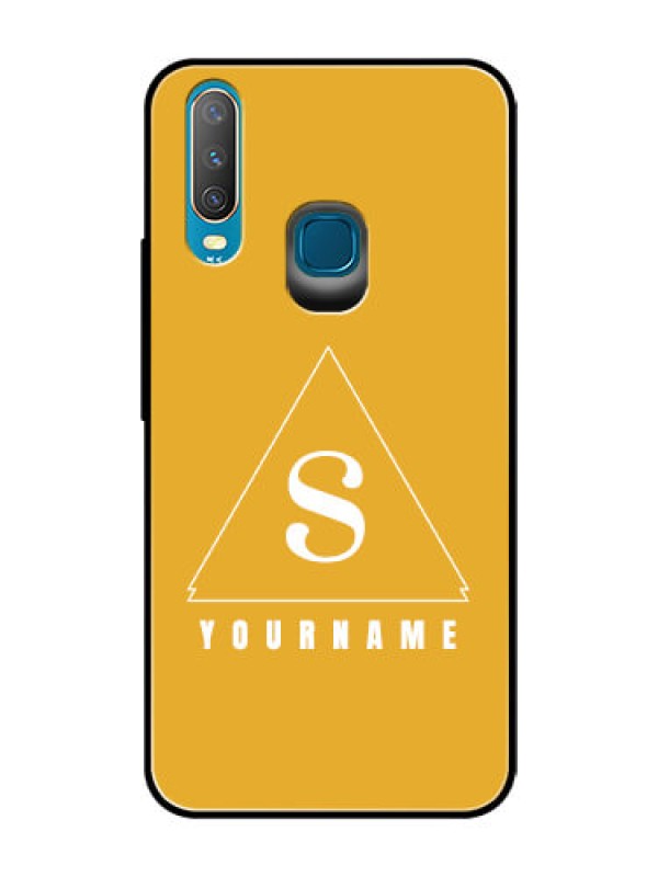 Custom Vivo U10 Personalized Glass Phone Case - simple triangle Design