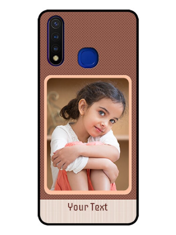 Custom Vivo U20 Custom Glass Phone Case  - Simple Pic Upload Design