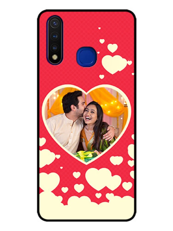 Custom Vivo U20 Custom Glass Mobile Case  - Love Symbols Phone Cover Design