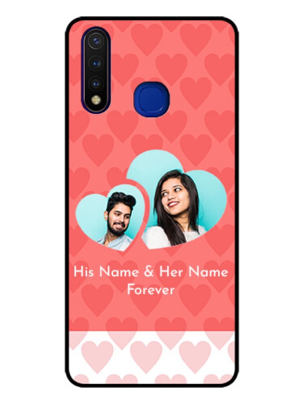 Custom Vivo U20 Personalized Glass Phone Case  - Couple Pic Upload Design